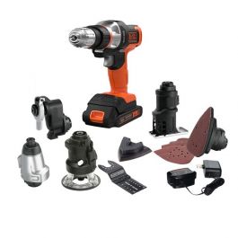 Kit Taladro Atornillador + Sierra Circular 20v Black+decker Color  Naranja/negro