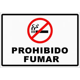 Prohibido Fumar Señal Adhesivo . — Ferretería Miranda