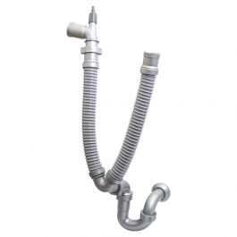 Sifon para lavatorio / fregadero flexible 31 y 38 mm (1-1/4 y 1-1/2)  plastico Coflex TF-100, Materiales De Construcción