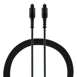 Mitzu® Cable de fibra óptica Toslink-Toslink de 1.8 m negro
