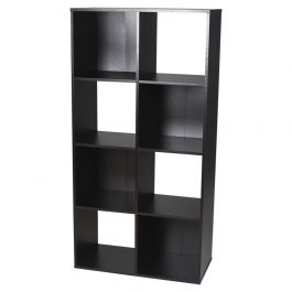 Mueble organizador cubos 9 espacios melamina nogal 91x30x91cm