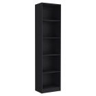 Biblioteca Home 3 wengue de melamina (180.6 x 45 x 29.9) cm