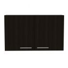 Mueble aéreo de 2 puertas (60 x 100 x 34) cm wengue