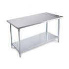 Mesa de acero inoxidable (120 x 60 x 90) cm