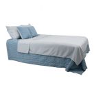 Edredón king 8 piezas estampado colores varios incluye cortina, forro sábana, 2 fundas, 2 cojines