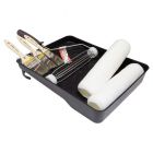 Set de 7 piezas para pintar bandeja, maneral, felpa y brochas