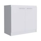 Mueble para fregadero de 2 puertas (90 x 100 x 50) cm blanco