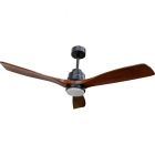 Ventilador de techo 132 cm (52") 3 aspas luz LED madera