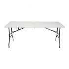 Mesa plegable rectangular (180 x 70 x 74) cm blanco