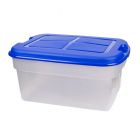Caja organizadora transparente con tapa 56 l