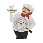 Reloj de pared chef delantal rojo 30cm