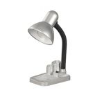 Lámpara de escritorio plateada 1 luz e27 82225