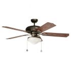 Ventilador de techo 132 cm (52") 5 aspas 2 luces gris Designers Lighting