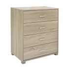 Gavetero 4 gavetas color beige
