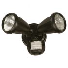 Reflector negro para exterior LED 10 W luz amarilla con sensor de movimiento General Lighting