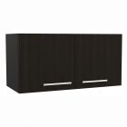 Mueble wengue de sobre campana en melamina con 2 puertas (37 x 76 x 32) cm