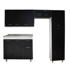 Kit de muebles para cocina Volare con lavaplatos wengue (sin accesorios)