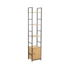 Estante de hierro 4 niveles (144 x 29.1 x 23.5) cm 3.62 kg (8 lb) por nivel incluye gaveta inferior