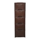 Gavetero deluxe rattan 5 niveles