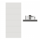 Combo de puerta Toscana 60-90x210cm + Herrajes para puerta corrediza