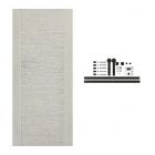 Combo de puerta Amparo 70-85x210cm + Herrajes para puerta corrediza