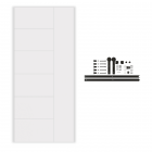Combo de puerta Rosario 70-90x210cm + Herrajes para puerta corrediza