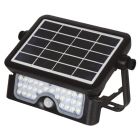 Reflector negro solar LED 5 W luz blanca incluye panel solar y sensor de movimiento Sylvania