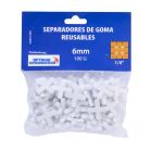 Separadores blanco de pvc 6 mm