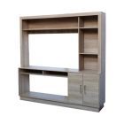 Mueble tv hasta 55" Cantabria melamina fresno europeo (180 x 180 x 40) cm