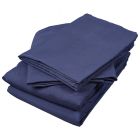 Set de sabana imperial matrimonial 4 piezas azul (140 x 200) cm