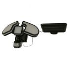 Reflector negro solar para exterior LED 12 W luz blanca con sensor de movimiento General Lighting