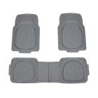 Set 3 alfombras para carro Enforcer caucho gris