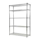 Estante acero uso pesado 5 niveles (180 x 120 x 45) cm 250 kg por nivel carga máxima 1250 kg