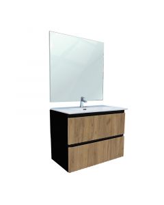 Mueble de baño melanie mdf 60x80x46 cm con espejo