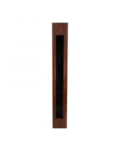 Lateral cedro asiático vidrio vertical (207 x 30) cm 45 mm con acabado cedro