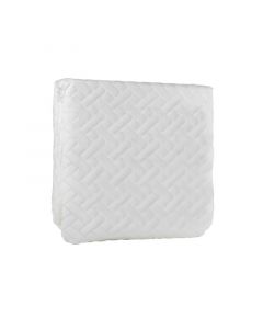 Protector de colchón impermeable, protección bacteriana, blanco matrimonial 197x131cm
