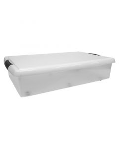 Caja bajo cama con tapa y rodos 40 L