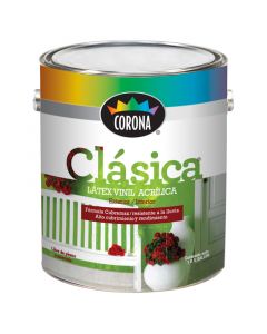 Pintura látex Clásica crema de durazno 3.78 L (1 gal) Corona