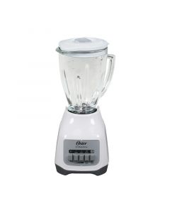 Licuadora 800 W 2 velocidades + pulso 1.5 L blanco vaso de vidrio Oster