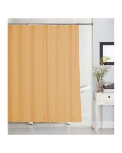 Set cortina de baño peva taupe 178x183 cm incluye 12 ganchos plásticos