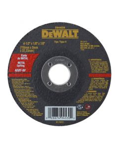 Disco de corte metal 4 1/2" 3. 18mm dewalt