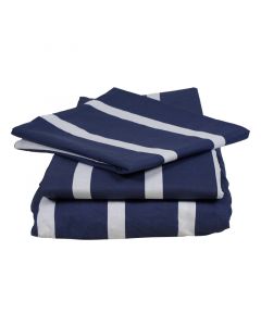 Set de sábanas full polycotton 4 piezas variedad de colores rayas