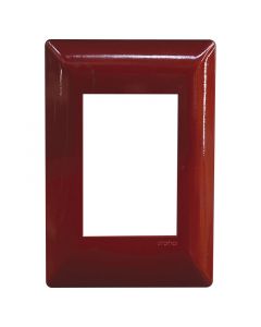 PLACA TRIPLE ROJA PLÁSTICA ALPHA