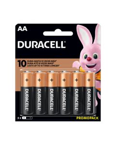 Batería alcalina AA 6 pack