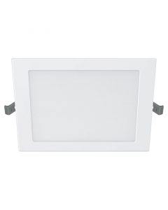 Panel LED cuadrado empotrable 12 W luz cálida