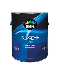 Pintura látex Suprema blanco 3.78 L (1 gal) Corona