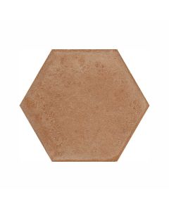 Piso cerámico hexagono cotto terracota 23.2x26.8 cm / caja contiene 0.68 m²