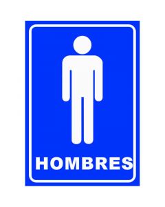 Rótulo Baño hombres