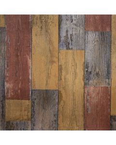 Alfombra vinílica madera multicolor 100x100 cm 2 mm / cubre 1 m²