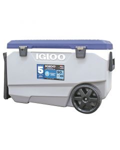 Hielera maxcold igloo, 90qt, 85l, azul/gris
